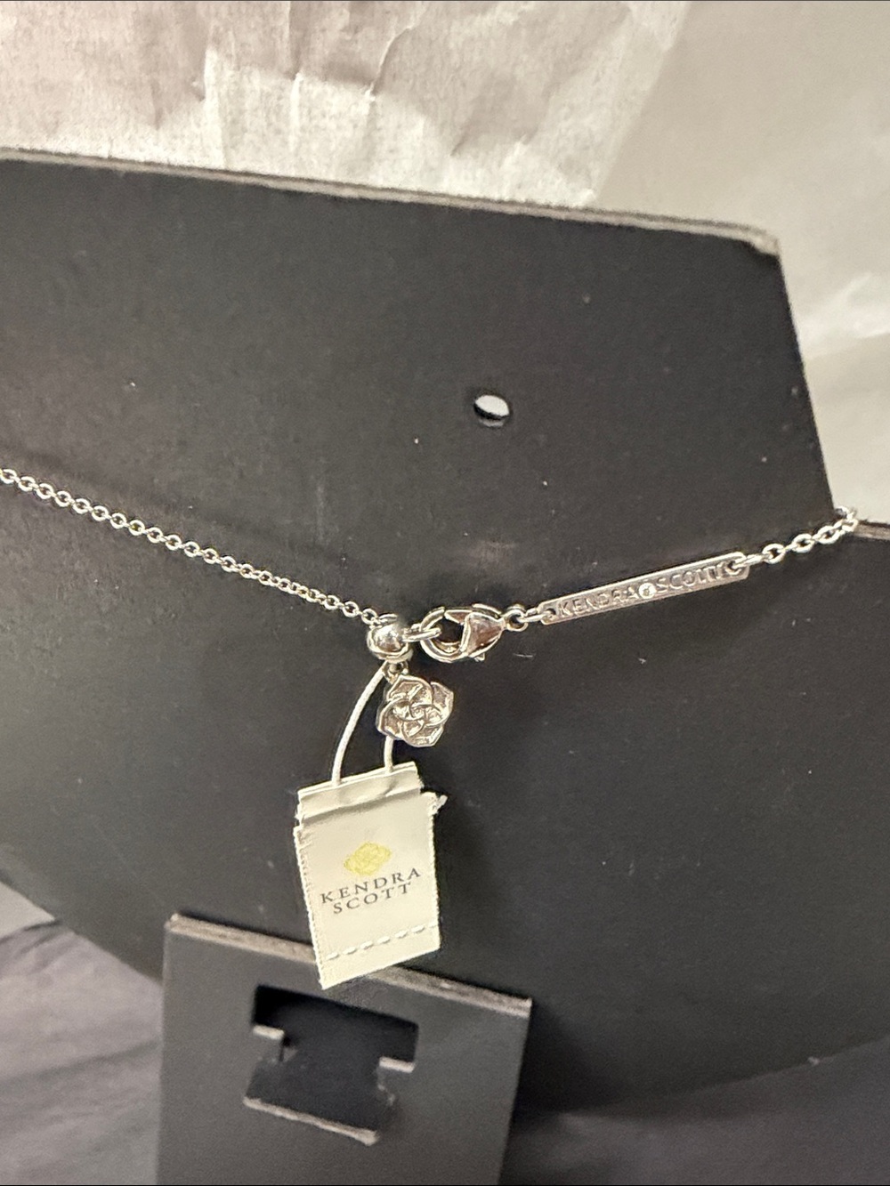 Kendra Scott Silver 'LOVE' Necklace - Picture 3 of 4